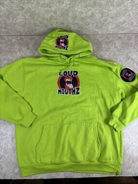 Loud Mouth'z Hoodie Men's Size 4XL Gemrock Streetwear Hip Hop JJT